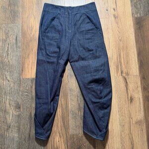 Zero + Maria Cornejo Takeo Pant Blue Denim Size 2